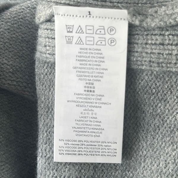 MICHAEL KORS Pearl Heather Sleeveless Sweater MK Gray Pullover Chain Detail Size - Thumbnail 3