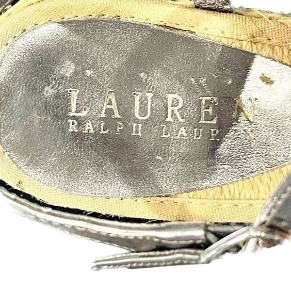 Lauren Ralph Lauren Corala Espadrille Rhinestone Wedge Sandals Size 7 - Thumbnail 9
