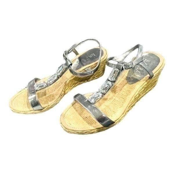 Lauren Ralph Lauren Corala Espadrille Rhinestone Wedge Sandals Size 7 - Thumbnail 6