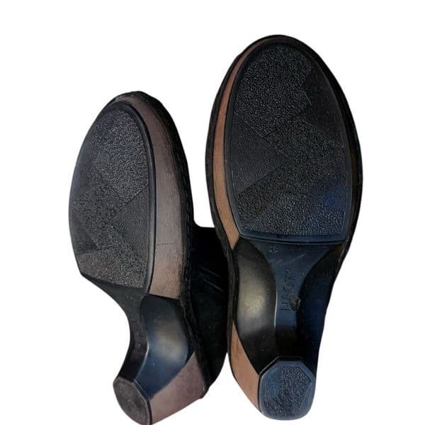 NAOT Boots NAOT Almeria Black Crackle Leather Ankle Boots Booties Shoes Size 7-7 - Thumbnail 3