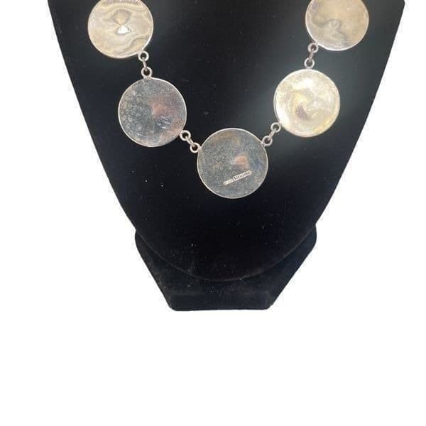 Vintage Signed Sterling Silver Asian Caricature Pendant Necklace - Thumbnail 8