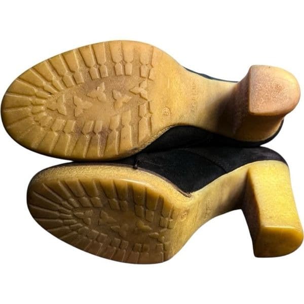 J CREW Boots JCrew Macalister Leather Suede High Heel Ankle Booties Contrast Sti - Thumbnail 5