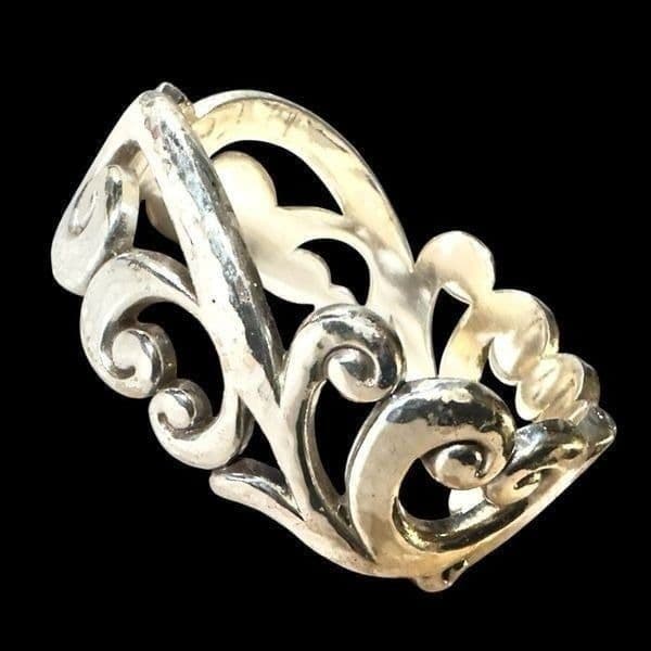 BRIGHTON Jewelry 10 Piece Lot Sterling Silver Plated Bangle Bracelet Necklace Ch - Thumbnail 10