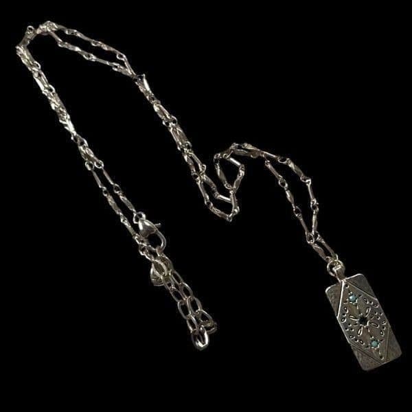 BRIGHTON Jewelry 10 Piece Lot Sterling Silver Plated Bangle Bracelet Necklace Ch - Thumbnail 11