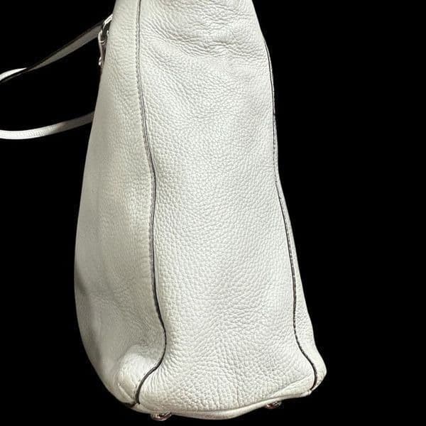 MICHAEL KORS MK Harper Light Doge Gray Grey Purse Bag Tote Shopper Chain Detail - Thumbnail 10