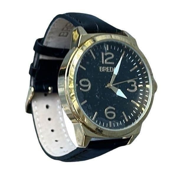 Breda Stephan Matte Brown Watch 8144a Leather Band 41mm NWOT - Thumbnail 4