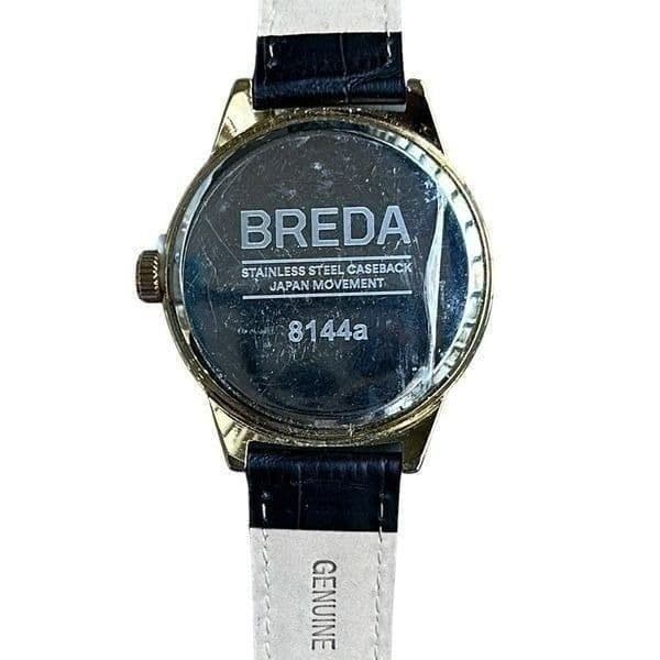 Breda Stephan Matte Brown Watch 8144a Leather Band 41mm NWOT - Thumbnail 7