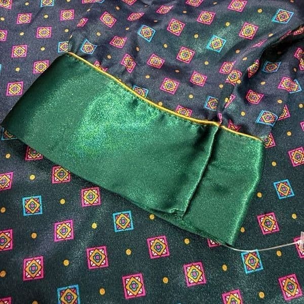 VICTORIA’S SECRET Vintage 1980s Gold Label Oversized Satin Pajama Shirt Dress Vi - Thumbnail 7