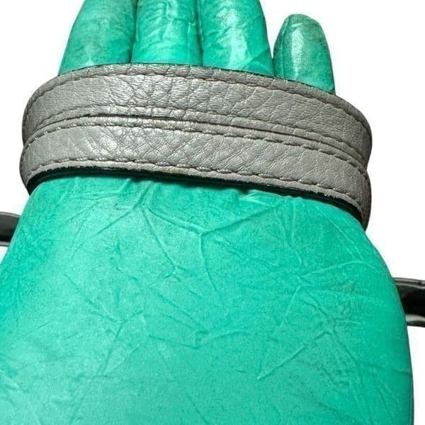 MICHAEL KORS MK Harper Light Doge Gray Grey Purse Bag Tote Shopper Chain Detail - Thumbnail 11