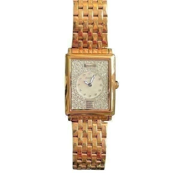 LANCASTER GranDame Lized Swarovski Rose Gold Watch - Thumbnail 5