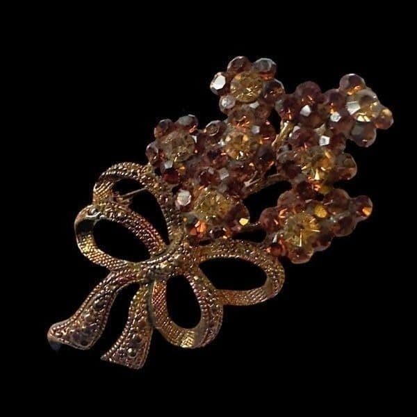 BETSY JOHNSON Jewelry 6 Piece Lot Colorful Bear Floral Rhinestone Embellished Br - Thumbnail 3