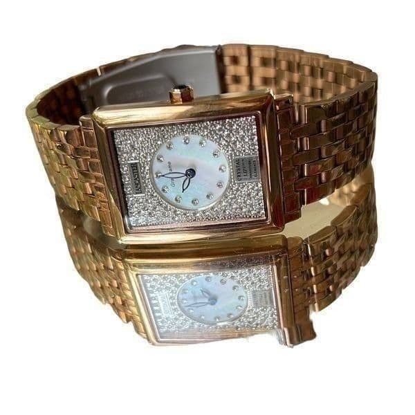 LANCASTER GranDame Lized Swarovski Rose Gold Watch - Thumbnail 4