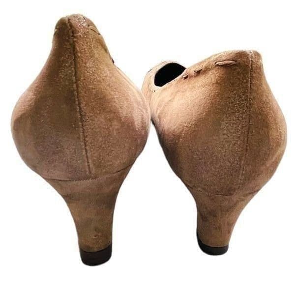 EUC Attilio Giusti Leombruni AGL Suede Leather Pumps Heels Size 38 1/2 UK 8 US - Thumbnail 7