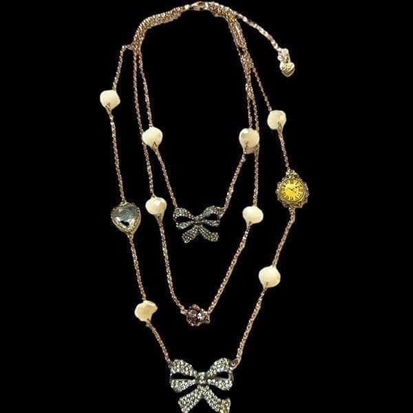 BETSY JOHNSON Jewelry 6 Piece Lot Colorful Bear Floral Rhinestone Embellished Br - Thumbnail 5