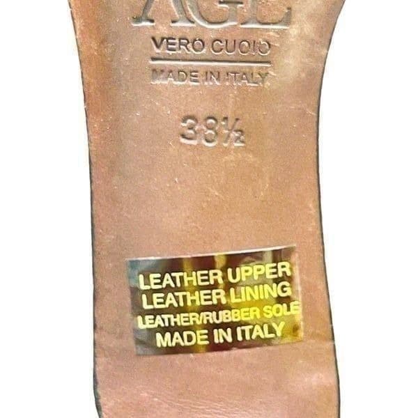 EUC Attilio Giusti Leombruni AGL Suede Leather Pumps Heels Size 38 1/2 UK 8 US - Thumbnail 3