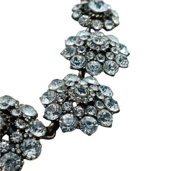 Vintage Crystal Statement Necklace; 18”; Possibly J. Crew - Thumbnail 3