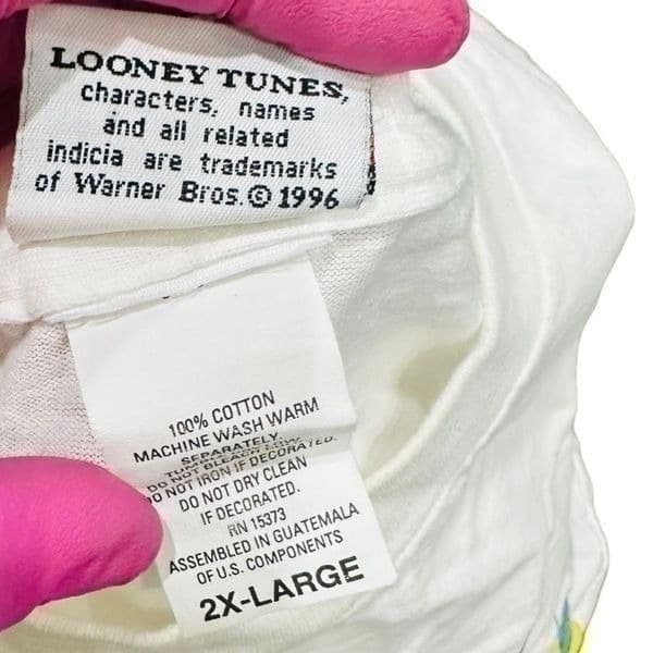 LOONEY TUNES Tweety Bird Vintage 1996 Short Sleeve T-shirt Tee Shirt EUC Size 2X - Thumbnail 5