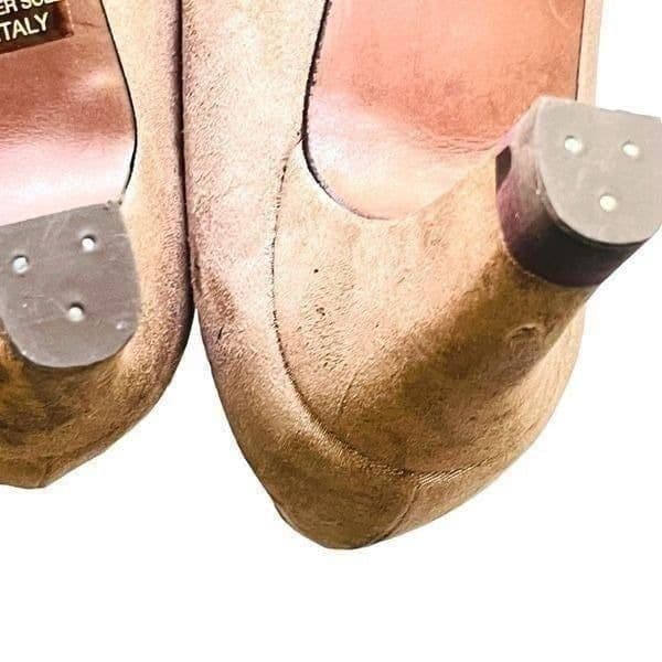 EUC Attilio Giusti Leombruni AGL Suede Leather Pumps Heels Size 38 1/2 UK 8 US - Thumbnail 6