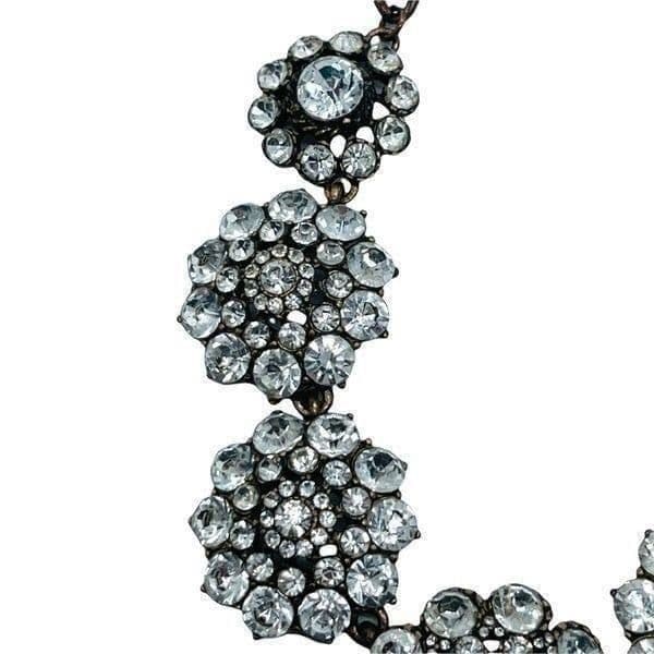 Vintage Crystal Statement Necklace; 18”; Possibly J. Crew - Thumbnail 6