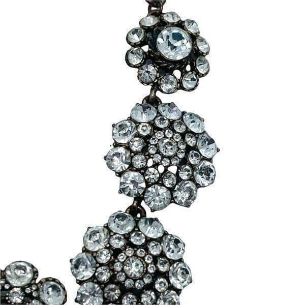 Vintage Crystal Statement Necklace; 18”; Possibly J. Crew - Thumbnail 9