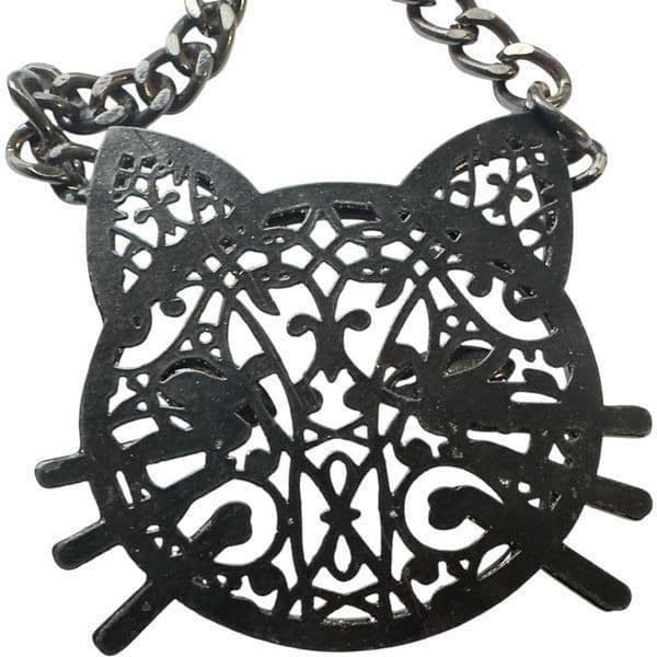 BETSY JOHNSON Jewelry Dark Magic Green Blue Eye Black Cat Rhinestone Glitter Spa - Thumbnail 9