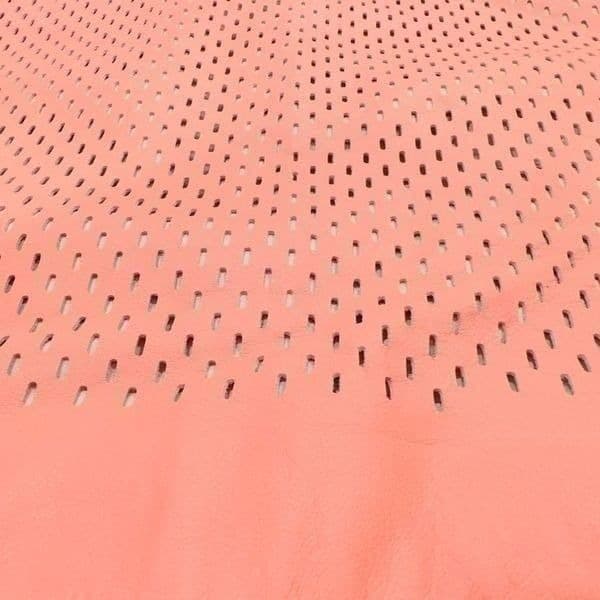 REVOLVE JAMES PER SE Coral Genuine Leather Perforated Mini Skirt Size 6 - Thumbnail 3