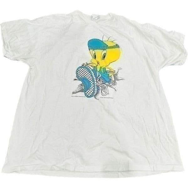 LOONEY TUNES Tweety Bird Vintage 1996 Short Sleeve T-shirt Tee Shirt EUC Size 2X - Thumbnail 3