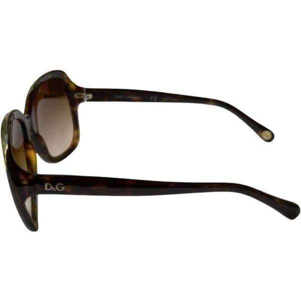 DOLCE & GABBANA Sunglasses Brown Oversized Designer Luxury Serial # On Lense D&G - Thumbnail 3