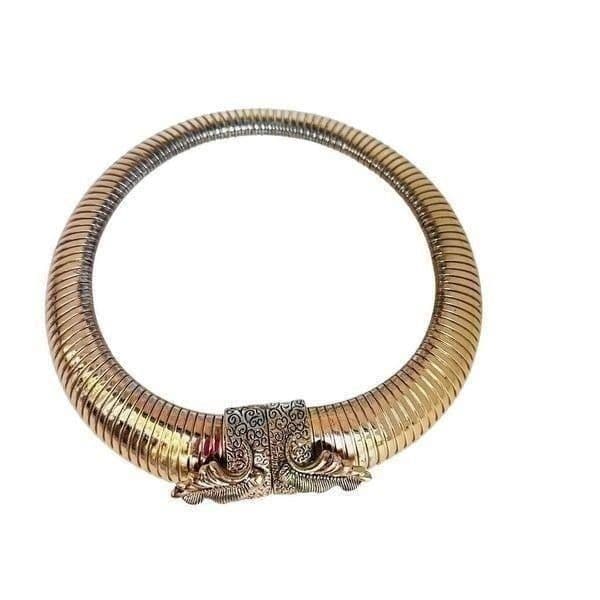 ANNA DELLO RUSSO For H&M Goldtone Collar Necklace Choker RARE Limited Collection - Thumbnail 5