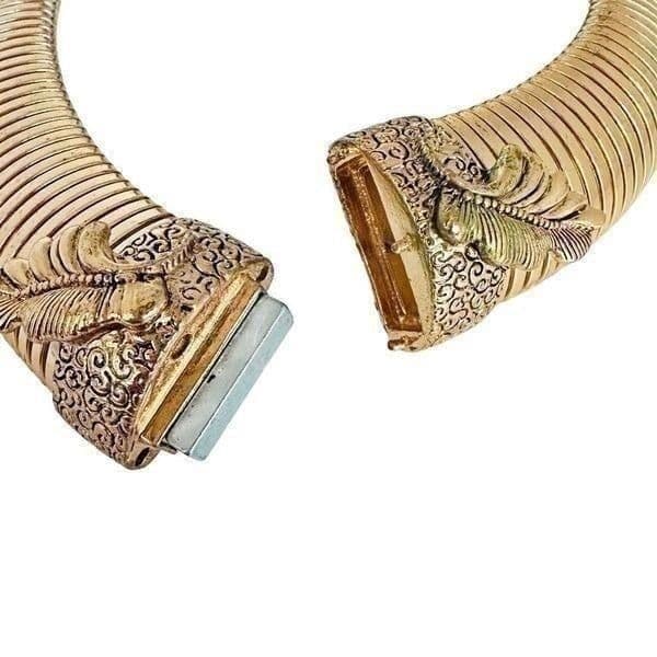 ANNA DELLO RUSSO For H&M Goldtone Collar Necklace Choker RARE Limited Collection - Thumbnail 3