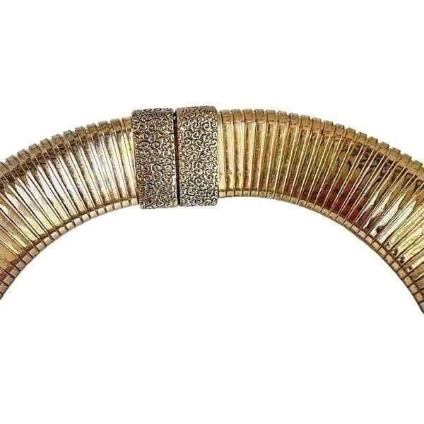 ANNA DELLO RUSSO For H&M Goldtone Collar Necklace Choker RARE Limited Collection - Thumbnail 6