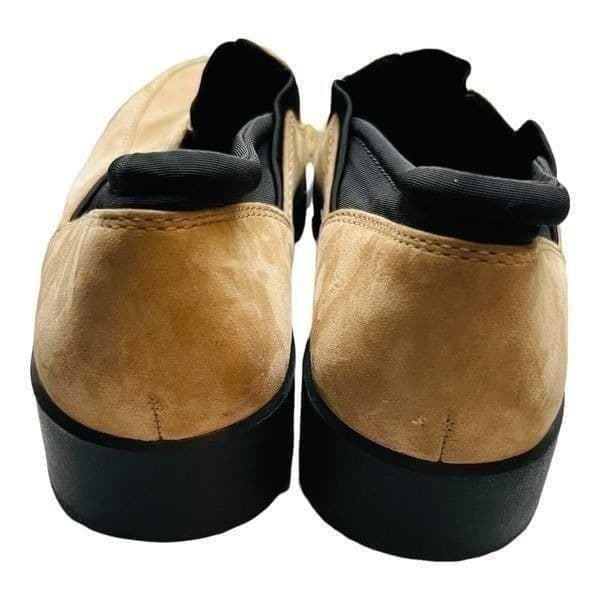 CLARKS SILLIAN Tan Beige Leather Slip On Comfort Shoes Loafers NWOT Size 6 1/2 - Thumbnail 5