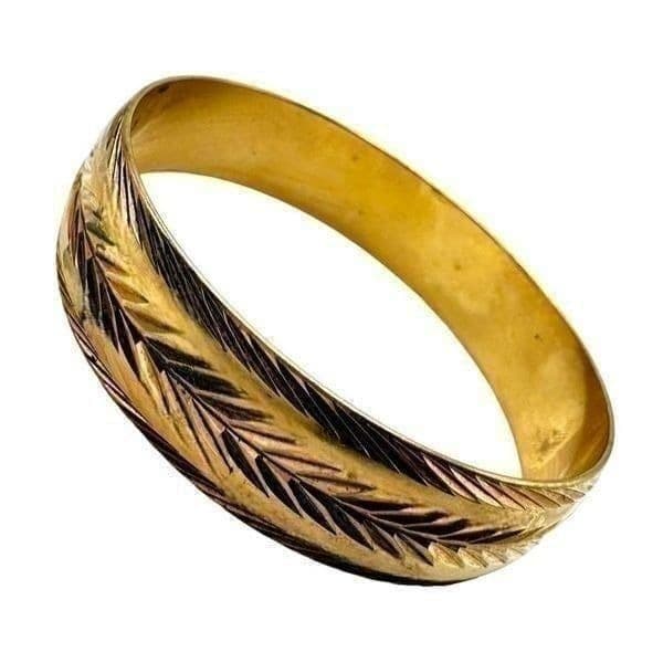 MONET 5 Piece Vintage Gold Plated Jewelry Bundle Lot 5 Signed Monet Bangle Brace - Thumbnail 6