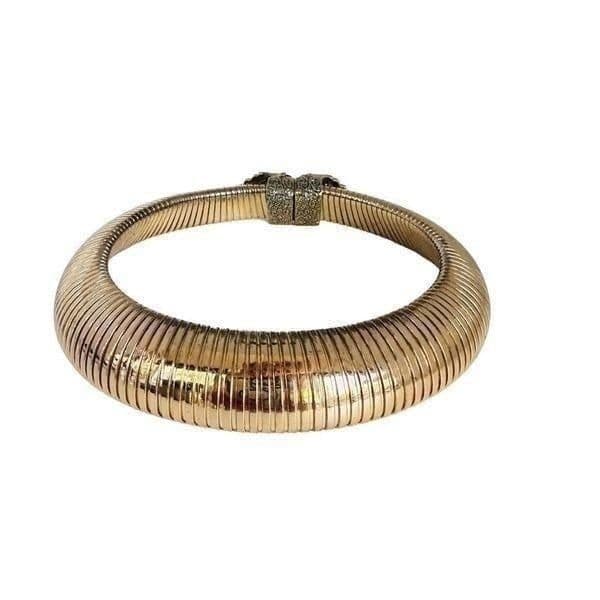 ANNA DELLO RUSSO For H&M Goldtone Collar Necklace Choker RARE Limited Collection - Thumbnail 9