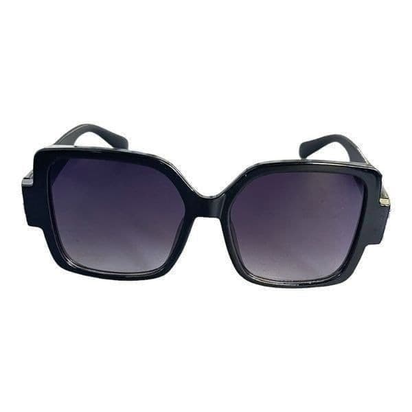 Cxcen Rhinestone Square Black Sunglasses - Thumbnail 5