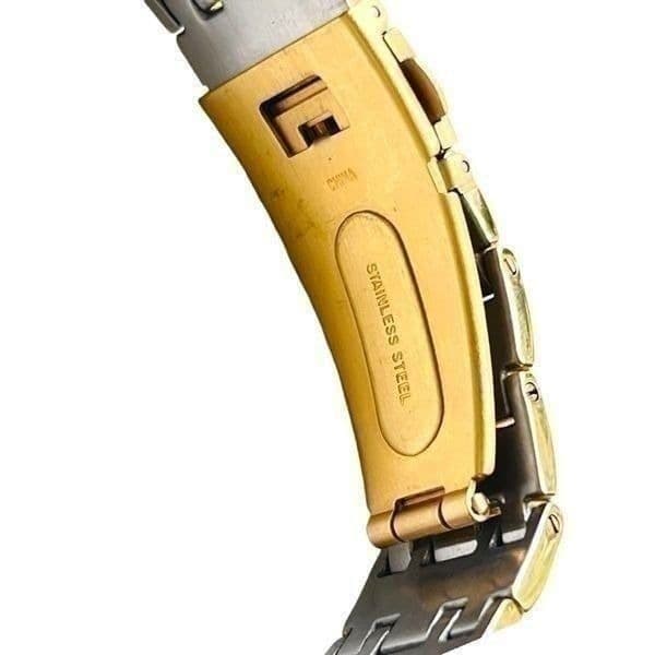 Armitron Unisex Goldtone Black Dial Analog Watch - Thumbnail 3