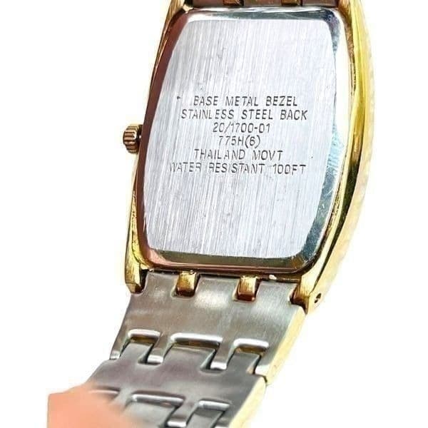 Armitron Unisex Goldtone Black Dial Analog Watch - Thumbnail 5