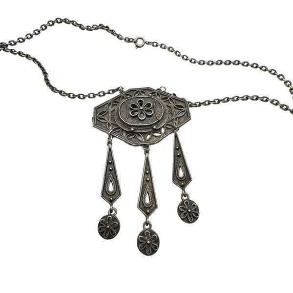 CORO Vintage Bundle Jewelry Lot of Signed Coro Necklaces and Coro Brooch - Thumbnail 9