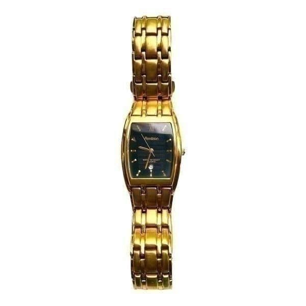 Armitron Unisex Goldtone Black Dial Analog Watch - Thumbnail 4