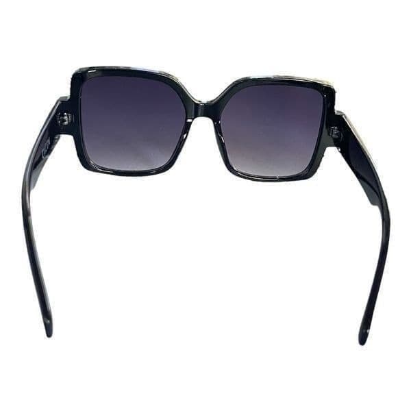 Cxcen Rhinestone Square Black Sunglasses - Thumbnail 2