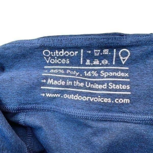 OUTDOOR VOICES Navy Blue Black High Rise Leggings Outdoor Voices Tapered Leg Ski - Thumbnail 4