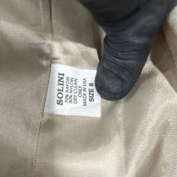 CACHE SOLINI NEW YORK Vintage Shimmer Rhinestone Leopard Cheetah Print Dress Coc - Thumbnail 5