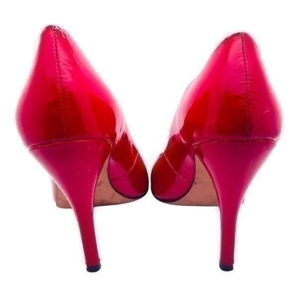Jean-Michel Cazabat Red Patent Leather Pumps Heels Size 39 - Thumbnail 5
