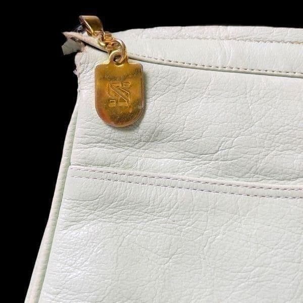 Vintage Sorrento Smooth Glove Leather Handbag Purse - Thumbnail 3