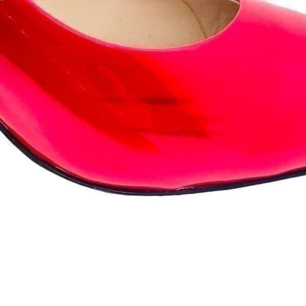 Jean-Michel Cazabat Red Patent Leather Pumps Heels Size 39 - Thumbnail 4