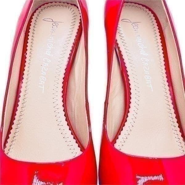 Jean-Michel Cazabat Red Patent Leather Pumps Heels Size 39 - Thumbnail 8