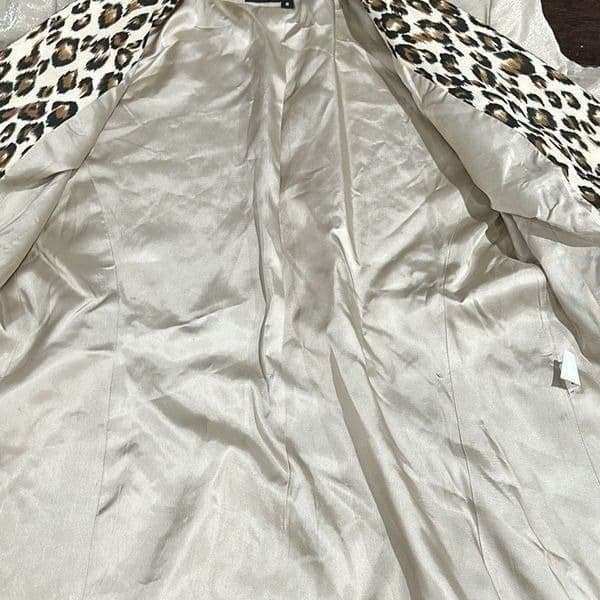 CACHE SOLINI NEW YORK Vintage Shimmer Rhinestone Leopard Cheetah Print Dress Coc - Thumbnail 6