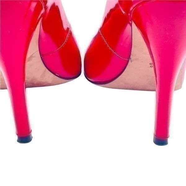 Jean-Michel Cazabat Red Patent Leather Pumps Heels Size 39 - Thumbnail 6