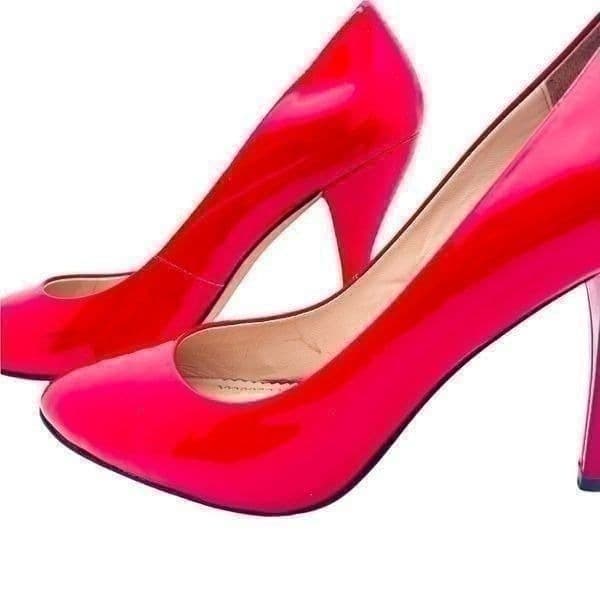 Jean-Michel Cazabat Red Patent Leather Pumps Heels Size 39 - Thumbnail 3