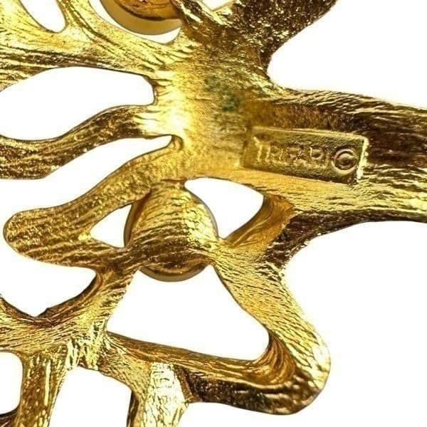 CROWN TRIFARI 4 Item Gold-Tone Jewelry Bundle Bonsai Tree of Life Cameo Necklace - Thumbnail 9